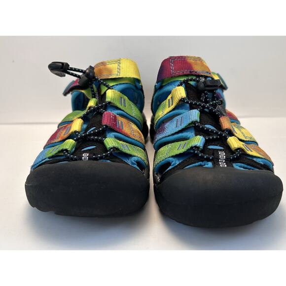 KEEN Unisex Child Newport H2 Closed Toe Water Sandals‎ Rainbow Tie Dye US 1 kids - Picture 7 of 12
